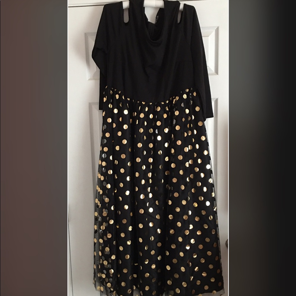 Shein Formal Maxi Length Dress Cold Shoulder